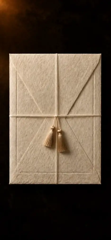 The Aisle invitation as a guest sees it: Vows · Cord & Tassel